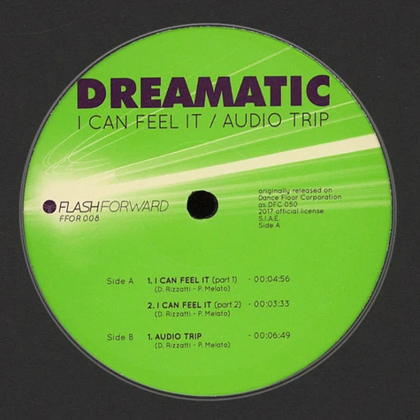 Dreamatic - I Can Feel It / Audio Trip Black Vinyl Edition