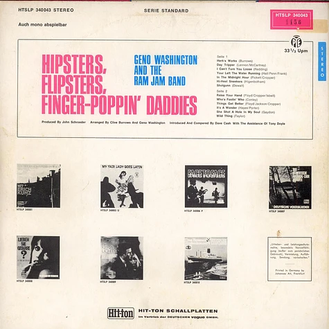 Geno Washington & The Ram Jam Band - Hipsters, Flipsters, Finger-Poppin' Daddies!