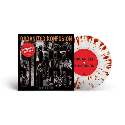 Organized Konfusion - Stress Large Pro Remix Splatter Vinyl Edition