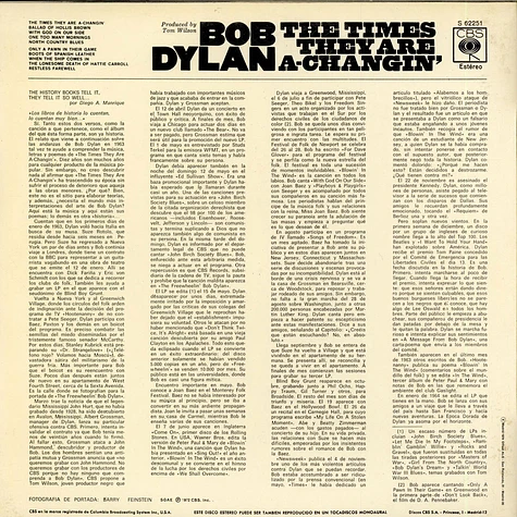 Bob Dylan - The Times They Are A-Changin'