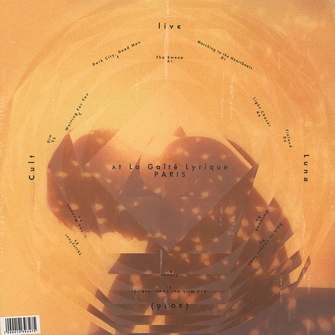 Cult Of Luna - Live At La Gaite Lyrique: Paris Orange / Yellow Splatter Vinyl Edition