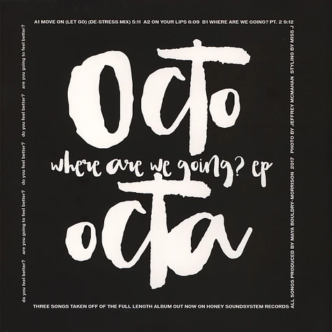 Octo Octa - Where Are We Going? EP