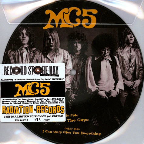 MC5 - I Can Only Give You Everything / One Of The Guys