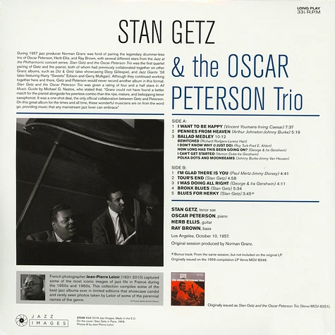 Stan Getz & The Oscar Peterson Trio - Stan Getz & The Oscar Peterson Trio