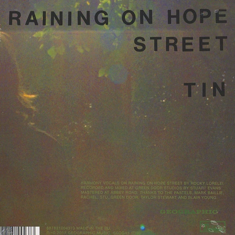 Spinning Coin - Raining On Hope Street / Tin