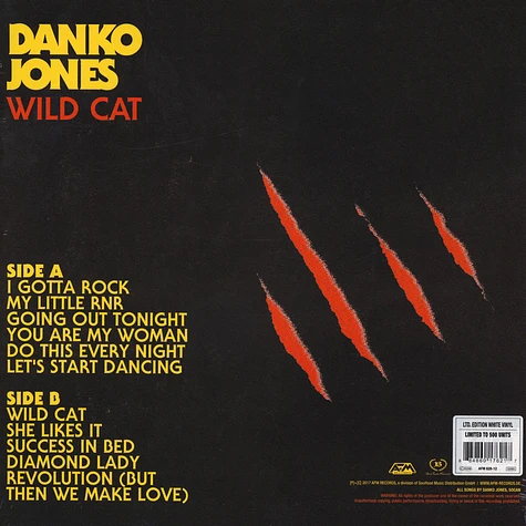 Danko Jones - Wild Cat White Vinyl Edition