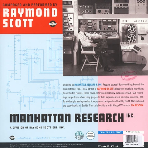 Raymond Scott - Manhattan Research Inc Colored Vinyl Edition