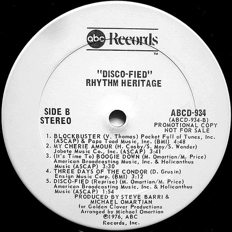 Rhythm Heritage - Disco-Fied