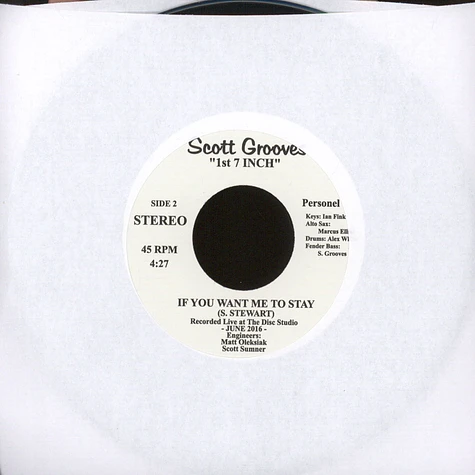 Scott Grooves - So Into You / If You Want Me To Stay