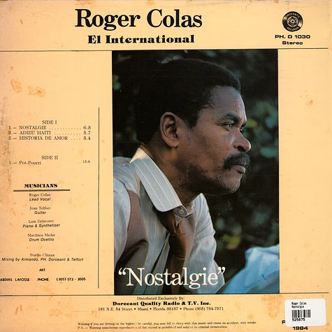Roger Colas - Nostalgie
