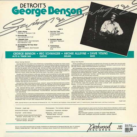 George Benson - Detroit's George Benson Swings & Swings & Swings