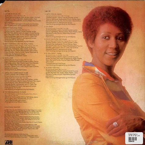 Aretha Franklin - Let Me In Your Life