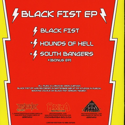 Iron Curtain - Black Fist EP