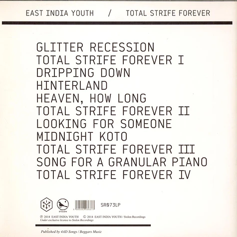 East India Youth - Total Strife Forever