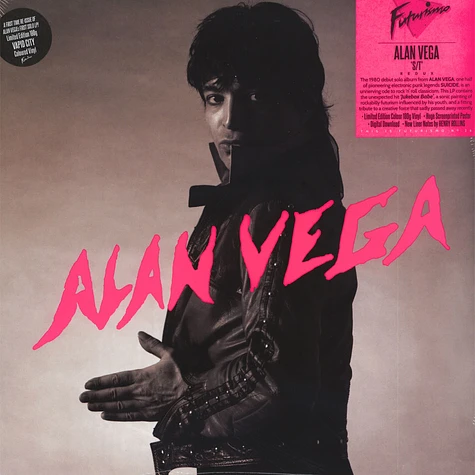 Alan Vega of Suicide - Alan Vega White Vinyl Edition