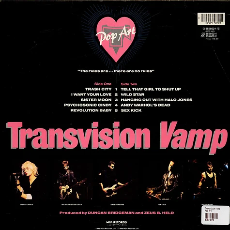 Transvision Vamp - Pop Art