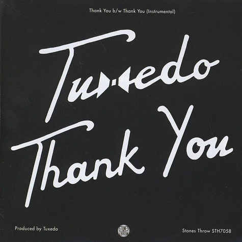 Tuxedo (Mayer Hawthorne & Jake One) - Thank You