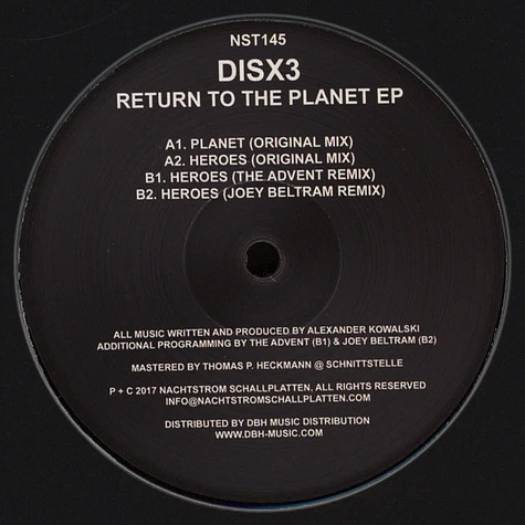 DisX3 - Return To The Planet EP