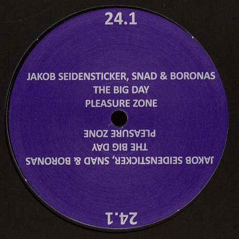Jakob Seidensticker, Snad & Boronas - The Big Day