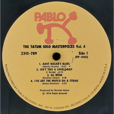 Art Tatum - The Tatum Solo Masterpieces, Vol. 4