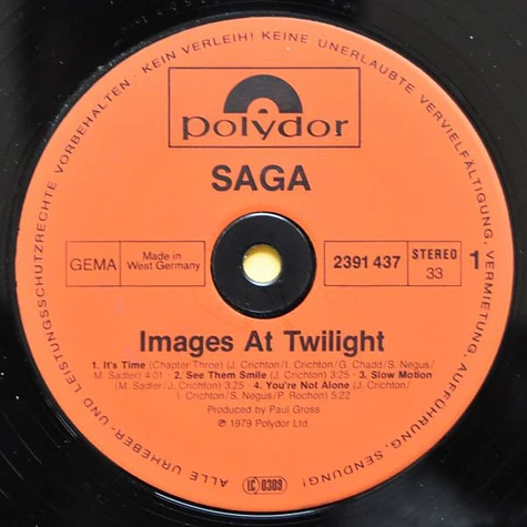 Saga - Images At Twilight