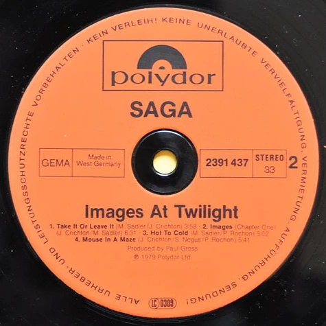 Saga - Images At Twilight