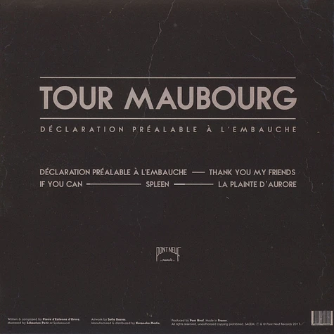 Tour Maubourg - Declaration Prealable A l'Embauche