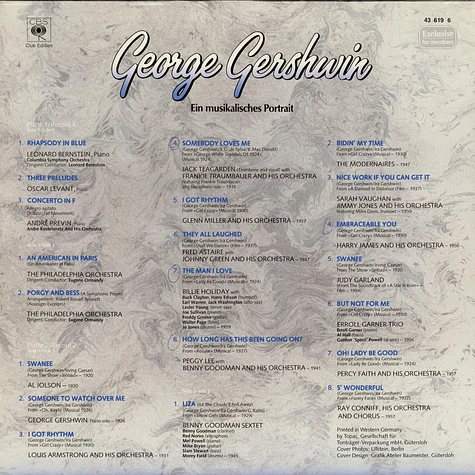 George Gershwin - Ein Musikalisches Portrait