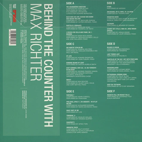 Max Richter - Behind The Counter With Max Richter Black Vinyl Edition