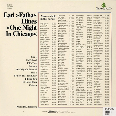 Earl "Fatha" Hines - One Night In Chicago