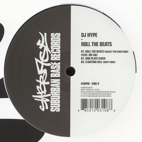 DJ Hype - Roll The Beats EP Black Vinyl Edition