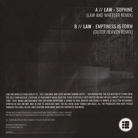 Law - Sophine / Emptiness Is Form The Remixes