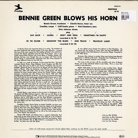 Bennie Green - Blows His Horn