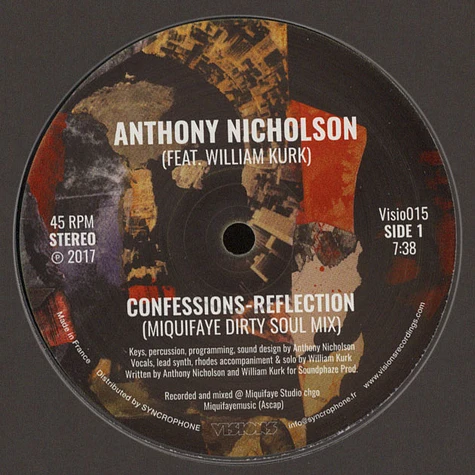 Anthony Nicholson - Confessions Feat. William Kurk