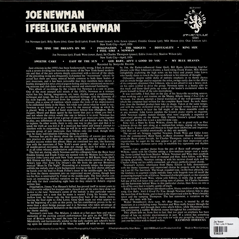 Joe Newman - I Feel Like A Newman