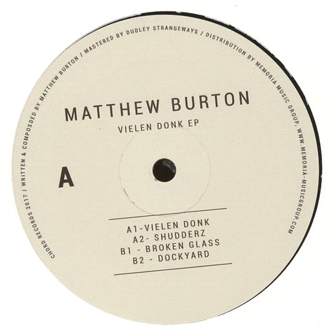 Matthew Burton - Vielen Donk EP