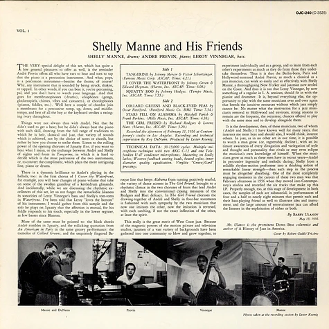 Shelly Manne & His Friends - Shelly Manne & His Friends Vol. 1