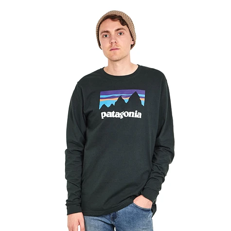 Patagonia - Long-Sleeved Shop Sticker Cotton T-Shirt