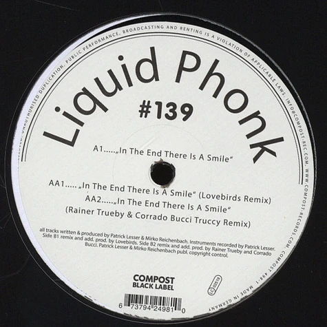 Liquid Phonk - Compost Black Label 139 - In The End There Is A Smile