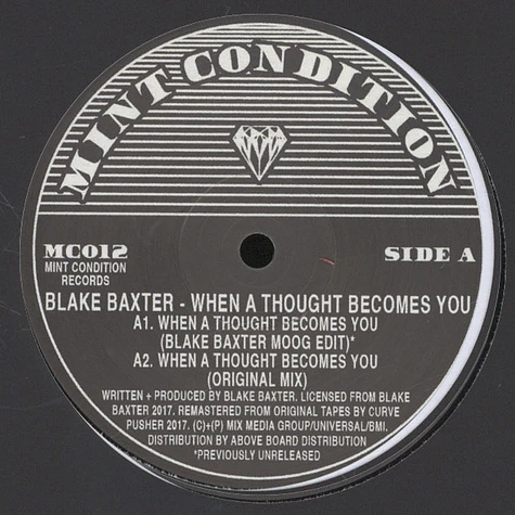 Blake Baxter - When A Thought Becomes You