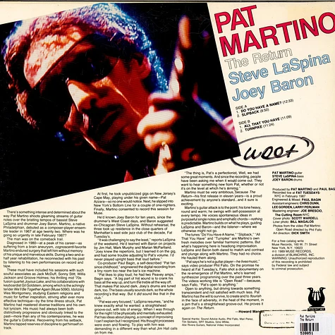 Pat Martino - The Return