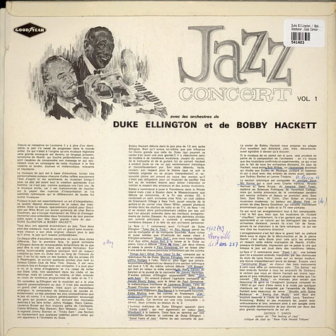 Duke Ellington / Bobby Hackett - Goodyear Jazz Concert Vol. 1