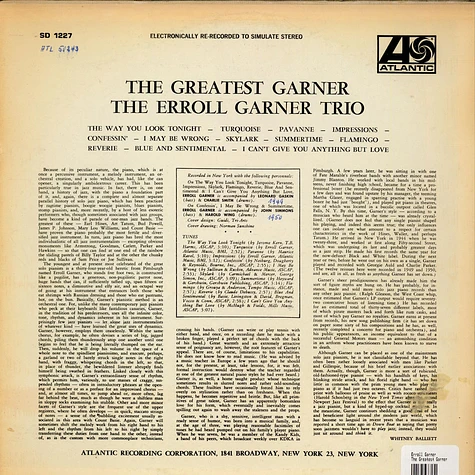 Erroll Garner - The Greatest Garner