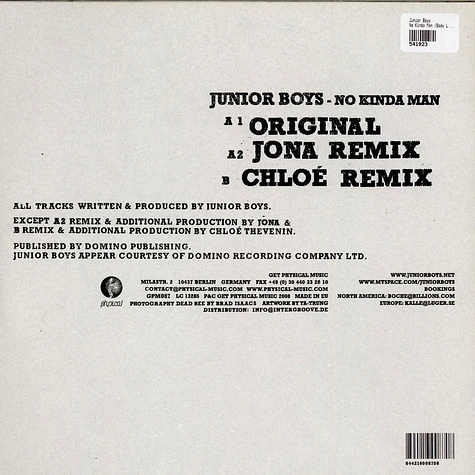 Junior Boys - No Kinda Man (Body Language Exclusive Track)