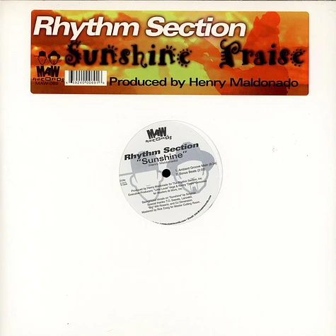 Rhythm Section - Sunshine / Praise