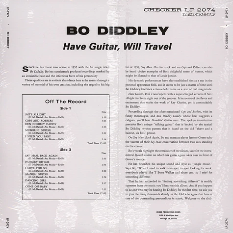 Bo Diddley - Have Guitar, Will Travel