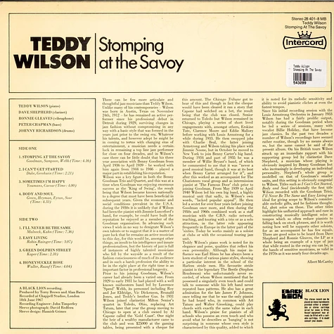 Teddy Wilson - Stomping At The Savoy