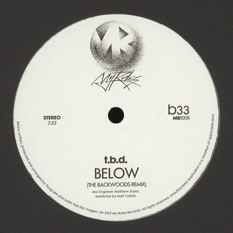 TBD - Below
