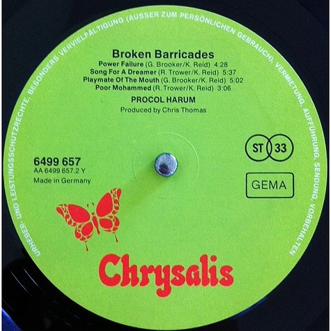 Procol Harum - Broken Barricades