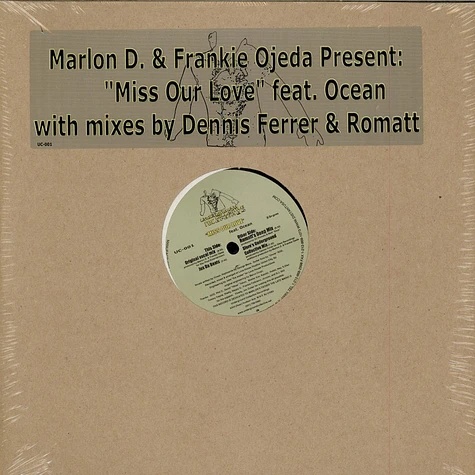 Marlon D. & Frankie Ojeda Feat. Ocean - Miss Our Love